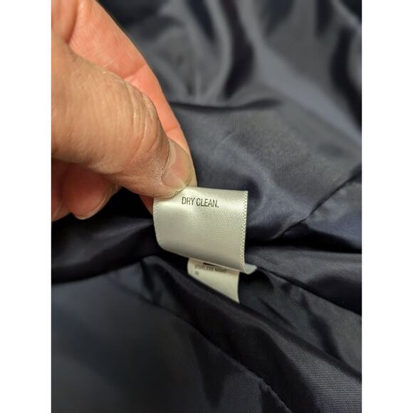 Apt 9 Womens Velvet Blazer Dark Navy Size 10 Front Button Stretch Career Lined - Picture 10 of 10